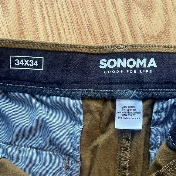 Sonoma flexwear khakis size 34x34 - Picture 2 of 5
